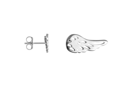 Cercei Aripă din Argint 925 – 9×4 mm - Img 2