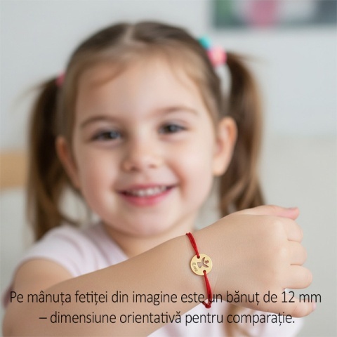 Brățară Aur 14K cu Îngeraș Decupat și Nume Gravat - Talisman Personalizat - Img 7