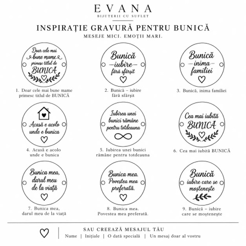 Brățară Aur 14K pentru Bunica – Bănuț Personalizat cu Mesaj și Șnur Reglabil - Img 3