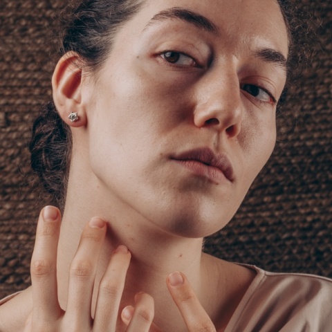 Cercei din argint gratia trandafirului – Eleganță delicată 7 mm - Img 3