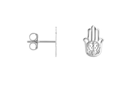 Cercei Mâna Fatimei din Argint 925 – 10×6 mm - Img 4