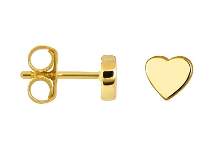 Cercei mici din argint 925 – Mini Inimă 6×4 mm - Img 2