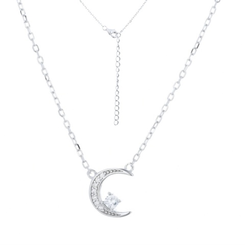 Silberne Halskette "Luceafăr" - Schlichte Eleganz - Img 2
