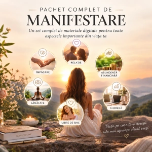 Pachet complet manifestare împăcare, relație, abundență financiară, sănătate, iubire de sine, carieră