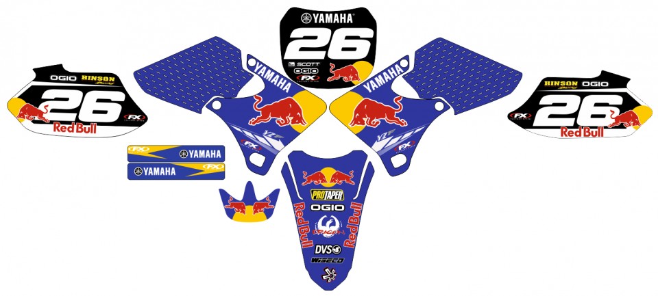 Kit Adesivo Moto Cross Trilha Compatível Yamaha Yz 426 Mt004