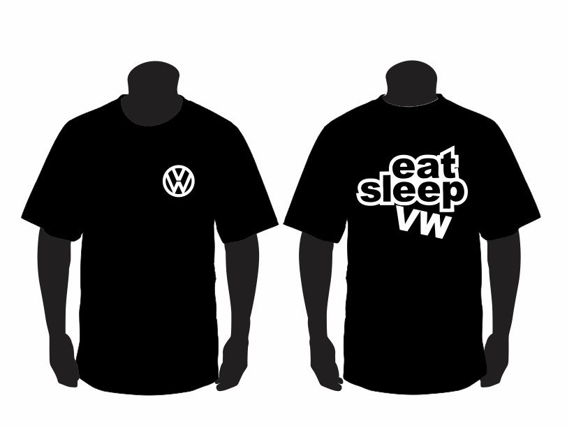 Eat sleep shop vw t shirt