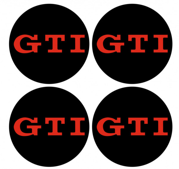 4 Autocolantes Para Centros de Jantes para GTI