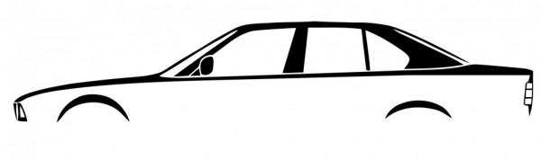 Autocolante com BMW E34