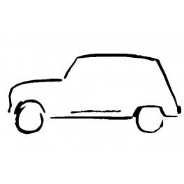Autocolante com silhueta Renault 4L