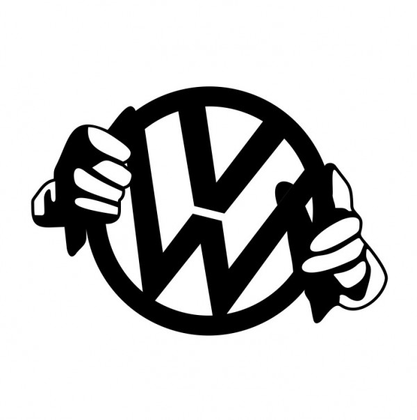 Autocolante com VW
