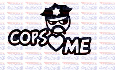 Autocolante -Cops Love Me