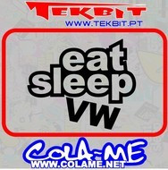 Autocolante - Eat Sleep VW