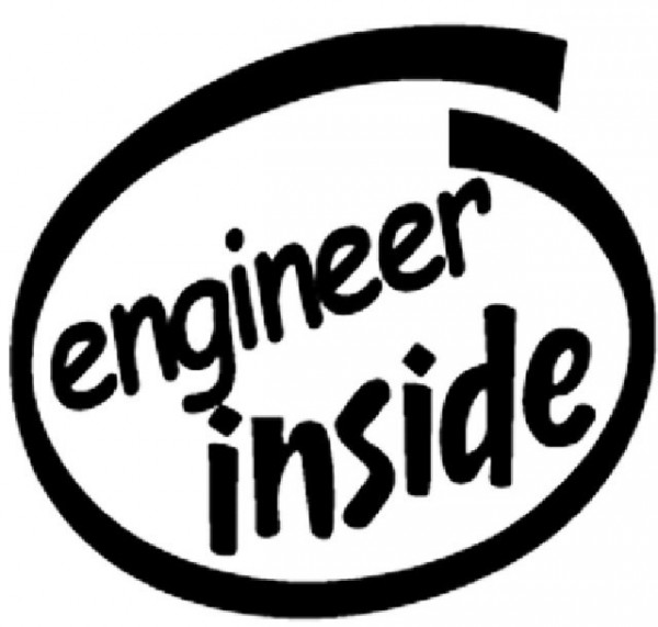 Autocolante - Engineer inside