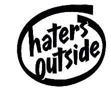 Autocolante - Haters outside