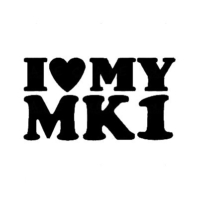 Autocolante - I love My MK1