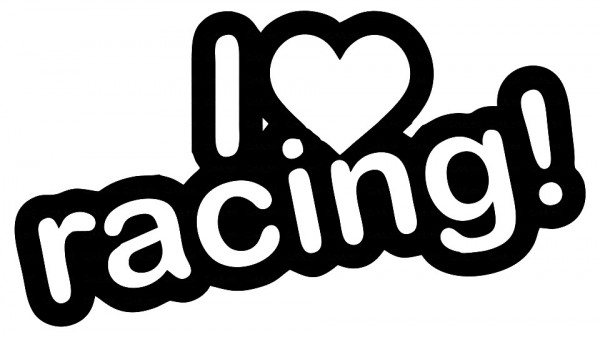 Autocolante - I love racing!
