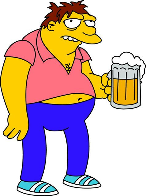 Autocolante Impresso - Barney Gumble - Simpsons