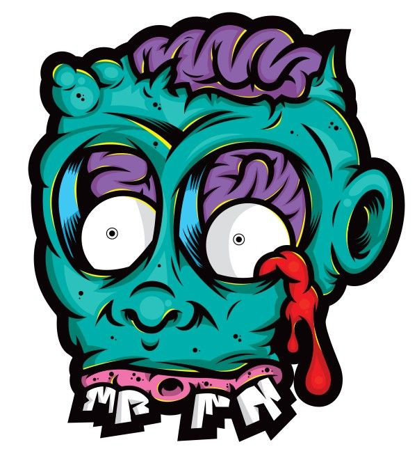 Autocolante Impresso - Monstro 2