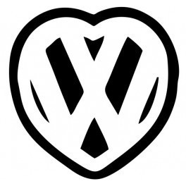Autocolante - Love VW