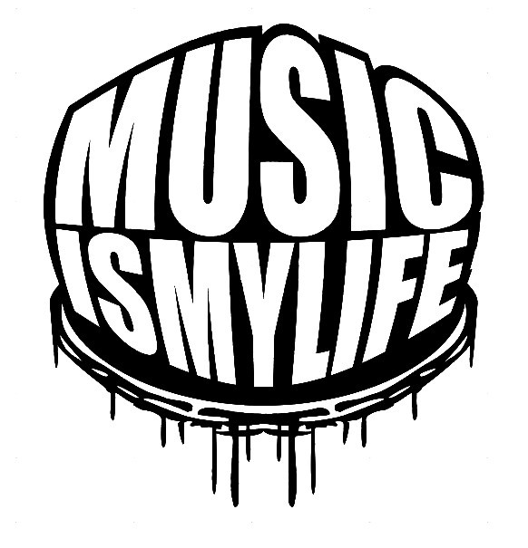 Autocolante - Music Is my Life