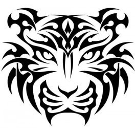 Autocolante - Tigre Tribal