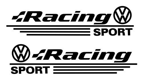 Autocolantes - Volkswagen Racing Sport