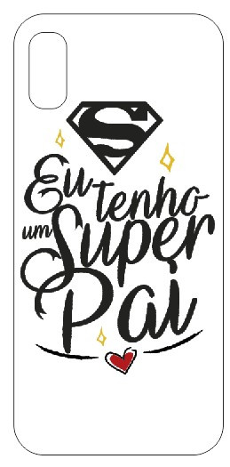 Capa de telemóvel com Eu tenho um Super Pai