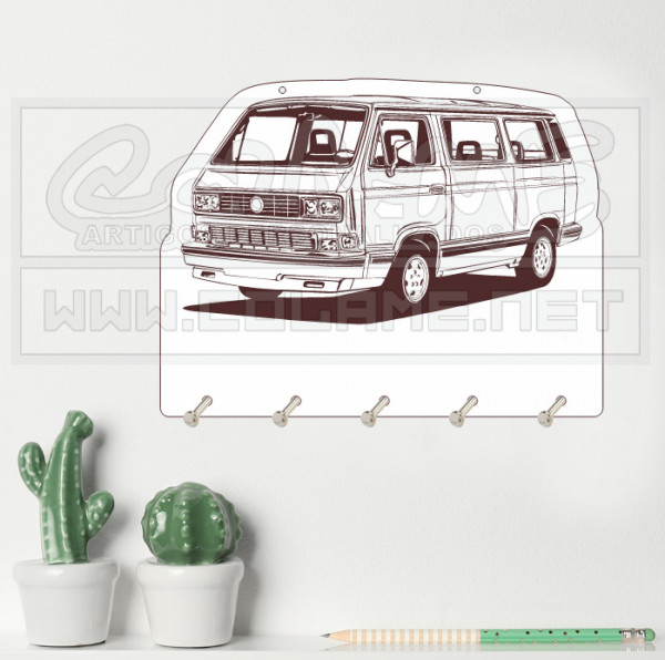 Chaveiro em MDF - VW Transporter T3