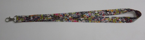 Fita Porta Chaves com Sticker Bomb Padrão 3