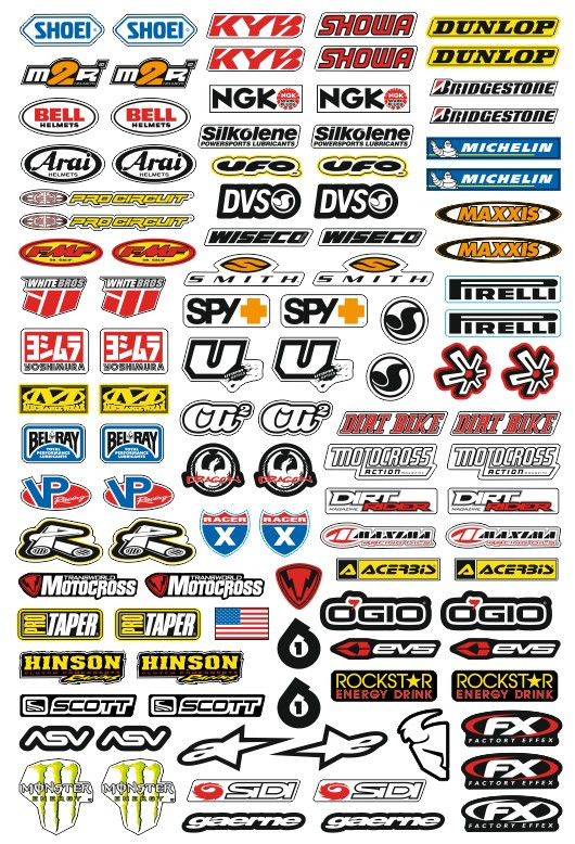 Folha / Pack de Autocolantes - Diversos