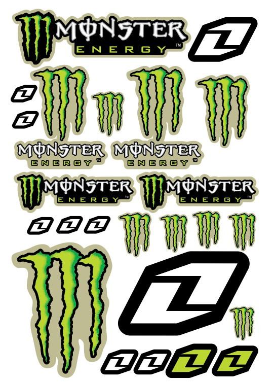 Folha / Pack de Autocolantes - Monster 03