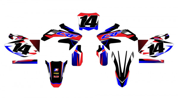 Kit Autocolantes Para HONDA CRF 250 04-09