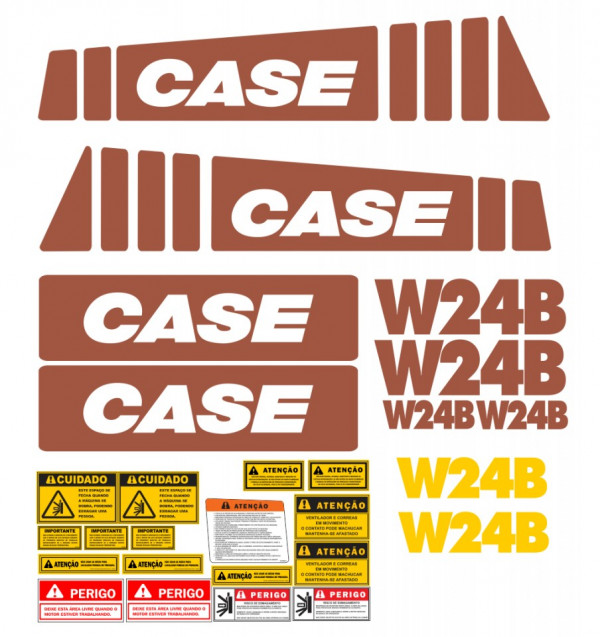 Kit de Autocolantes para CASE W24B