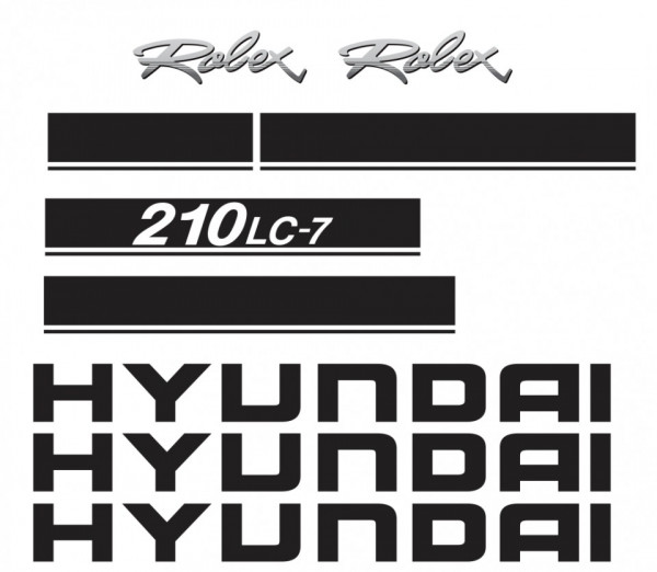Kit de Autocolantes para HYUNDAI 210LC-7