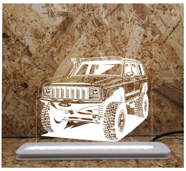 Moldura / Candeeiro com luz de presença - Jeep Cherokee XJ