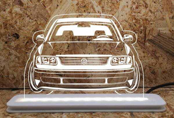 Moldura / Candeeiro com luz de presença - Volkswagen Passat 3B