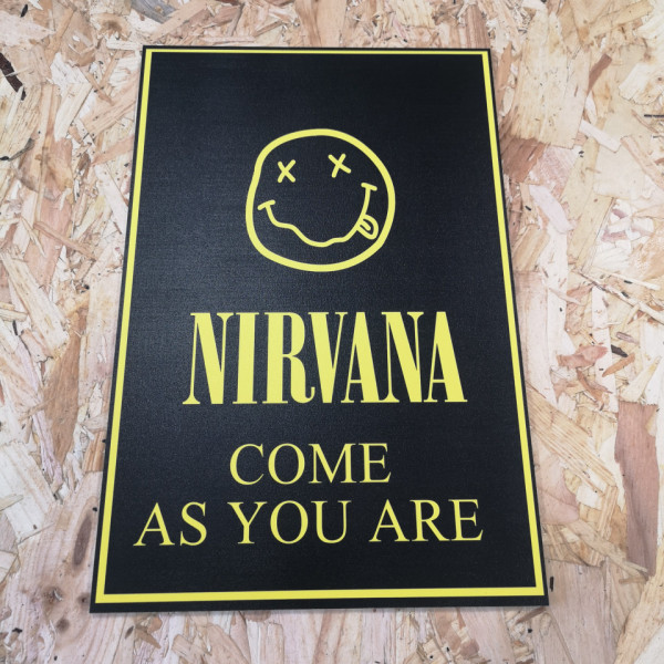 Placa Decorativa em PVC - Nirvana