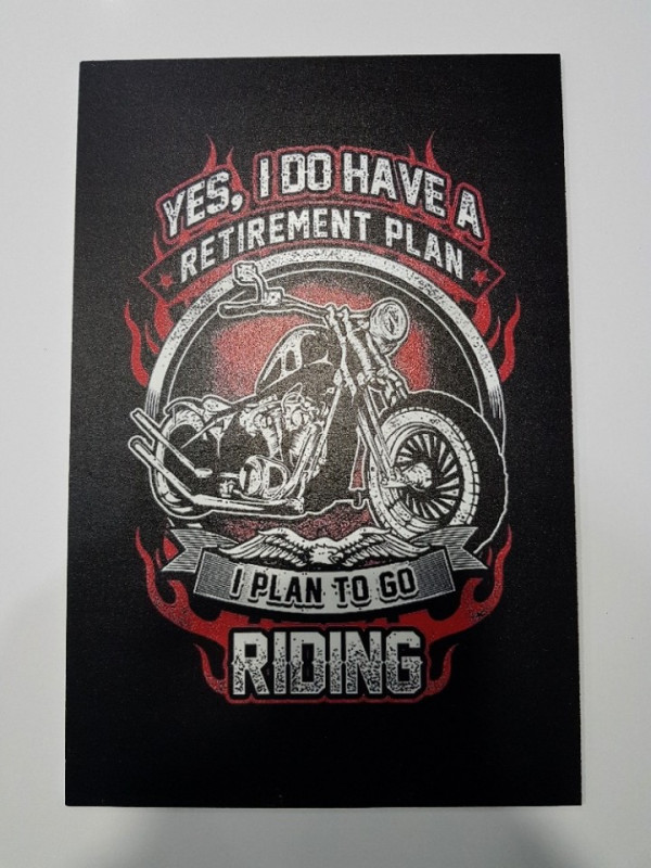 Placa Decorativa em PVC - Yes, I do have a retirement plan
