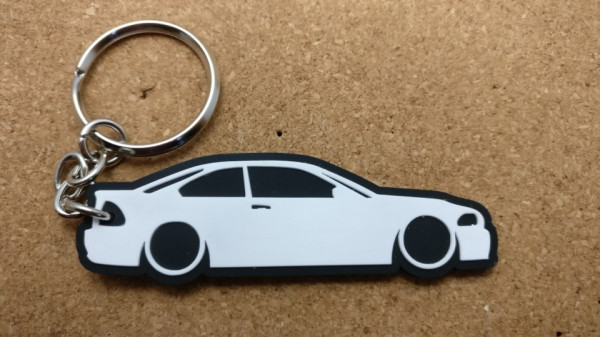 Porta Chaves com silhueta de BMW E46