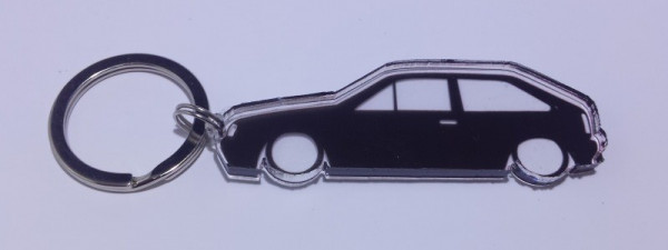 Porta Chaves de Acrílico com silhueta de Volkswagen Polo G40