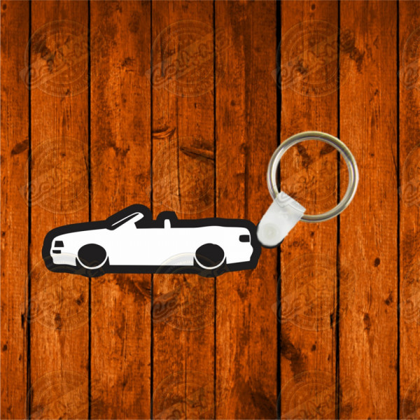 Porta chaves em acrílico preto - Audi 80 Cabrio