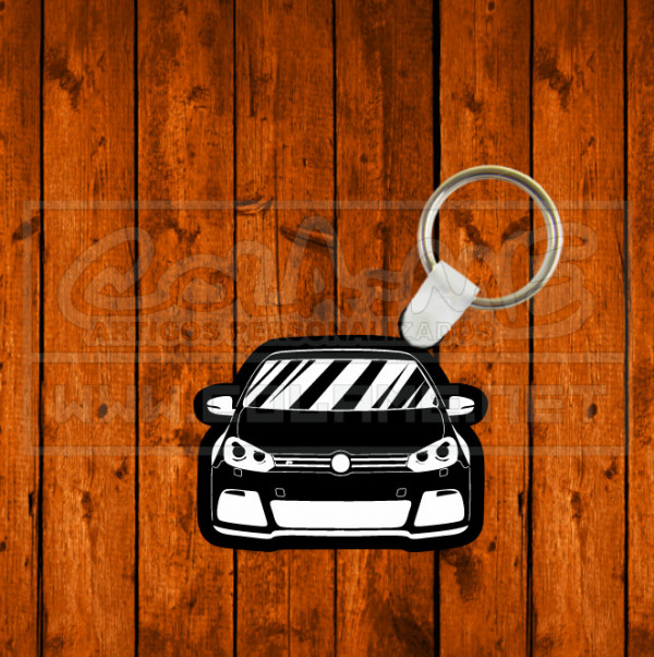 Porta chaves em acrílico preto - VW Golf 6