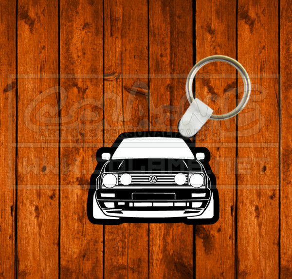 Porta chaves em acrílico preto - VW Golf MK2