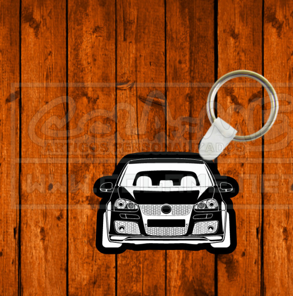 Porta chaves em acrílico preto - VW Mk 5