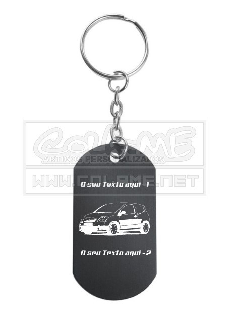 Porta Chaves em alumínio -Citroen C2