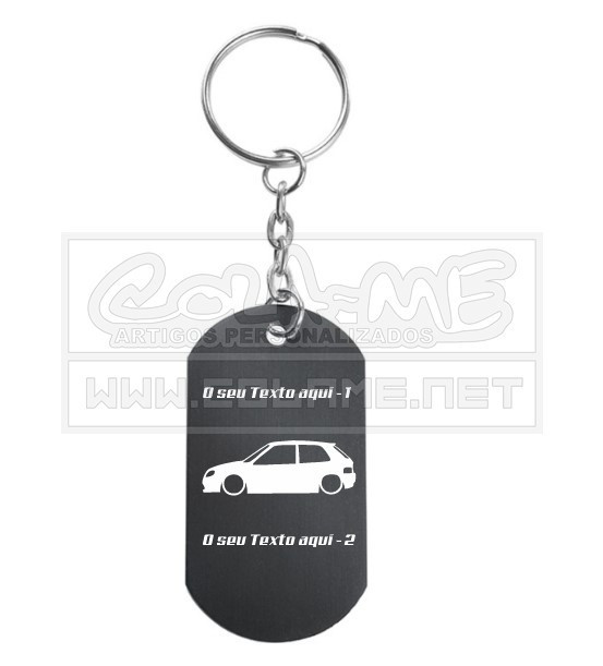 Porta Chaves em alumínio - Citroen Saxo - 3 Portas - Lateral