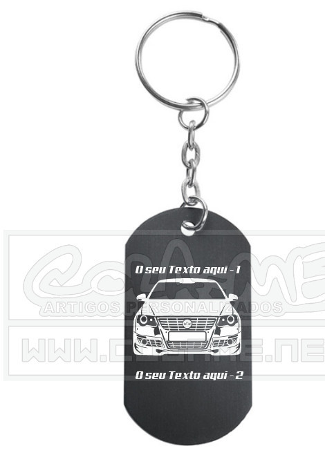 Porta Chaves em alumínio - VWPassat 3C