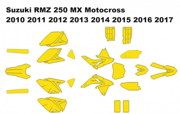 Suzuki RMZ 250 MX Motocross 2010 2011 2012 2013 2014 2015 2016 2017