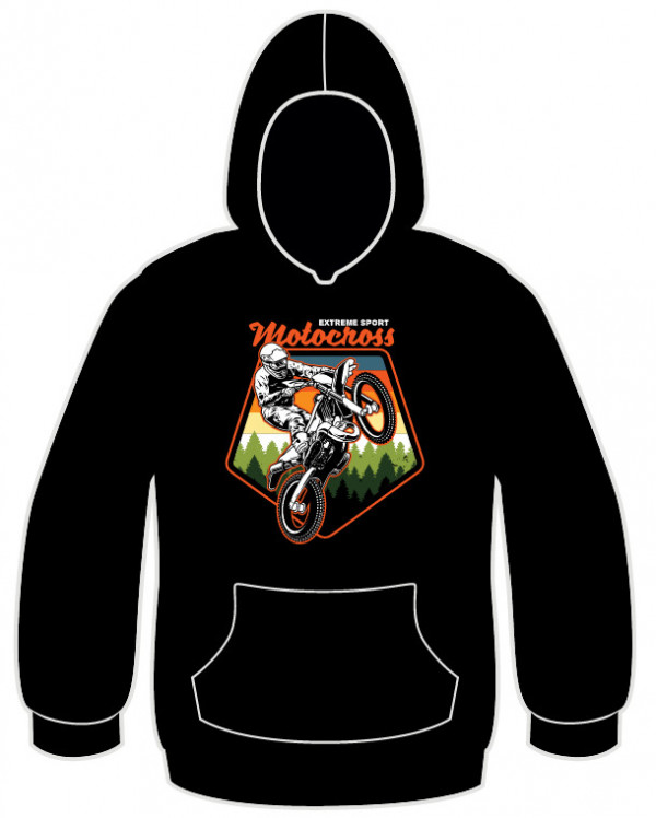 Sweatshirt com Capuz - Extreme Sports motocross