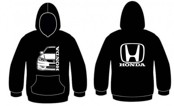 Sweatshirt com capuz para Honda EK